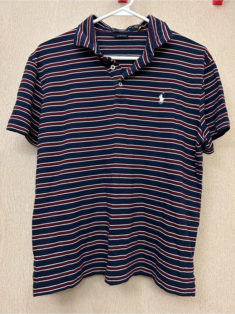 Ralph Lauren Polo - Striped Slim Fit Collared Shirt - Size M